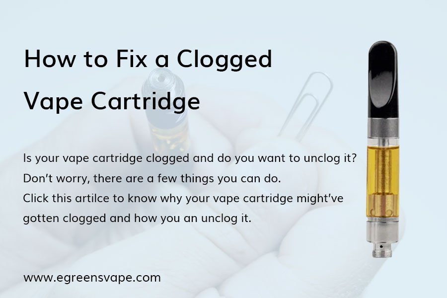 how to fix clogged vape cartridge
