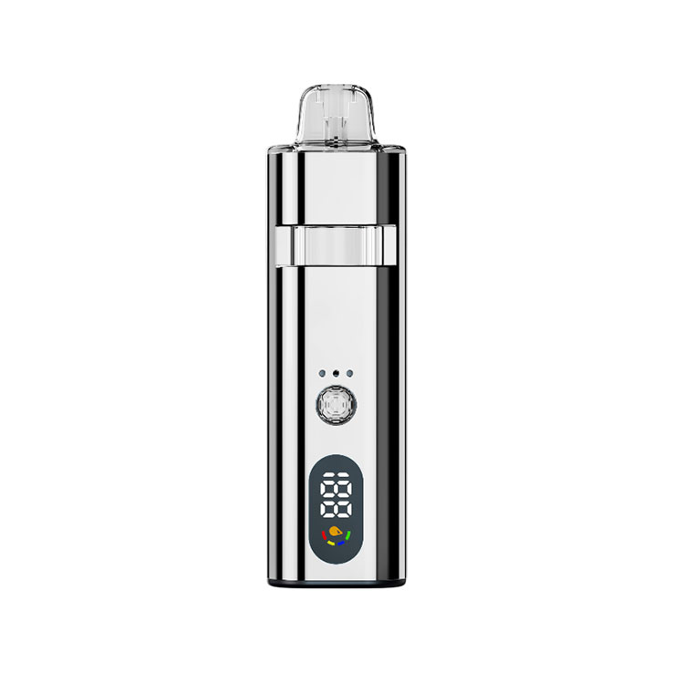 Silver 1.0ml all glass disposable vape pen