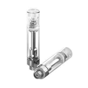 1.0ml Clear Barrel Cap Easy-Press Glass Cartridge
